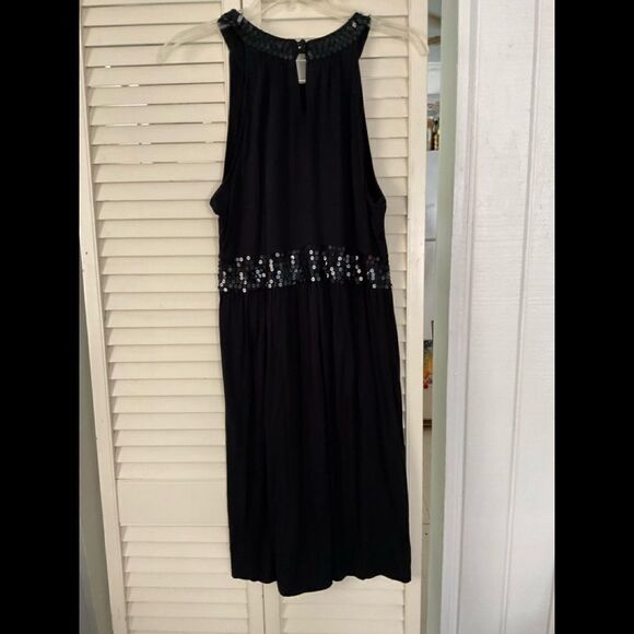 U Knit Black sequin sleeveless dress - Picture 2 of 5